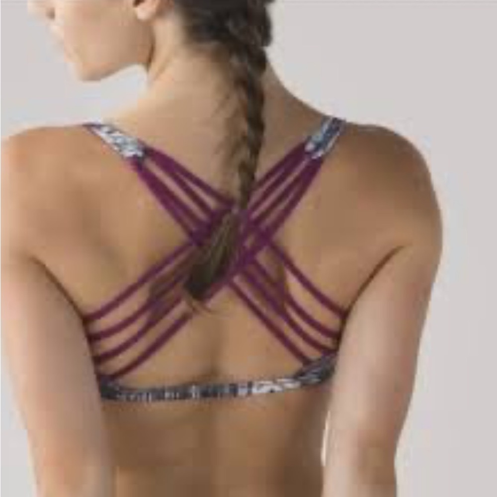 💜💜🍋🍋 Lululemon wild bra 4 💜💜🍋🍋